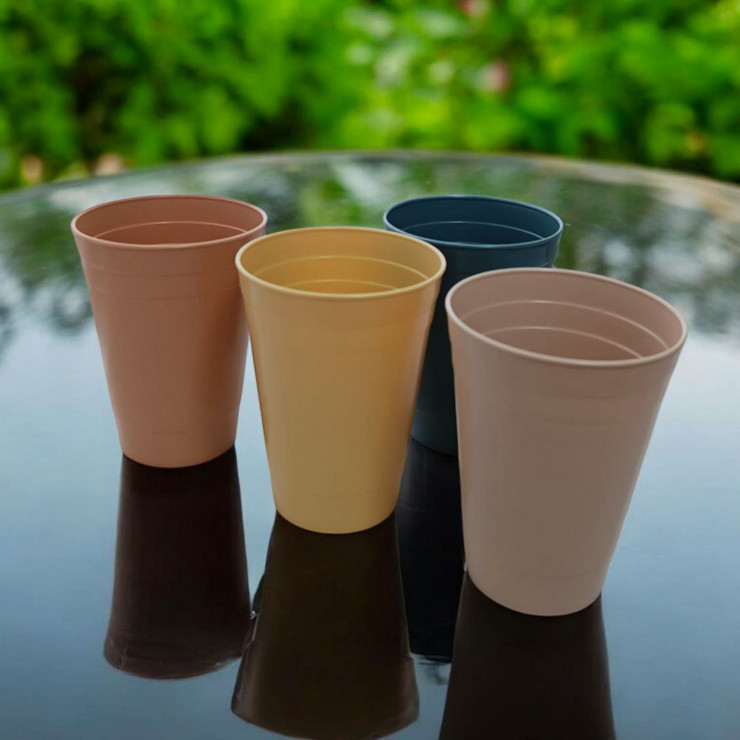 Pahare din plastic, set 4 buc, 350ml, model 8087