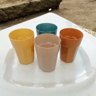 Pahare din plastic, set 4 buc, 350ml, model 8103
