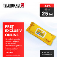 Șervețele umede pentru curatare in bucătărie Hardworking Duck 100 buc