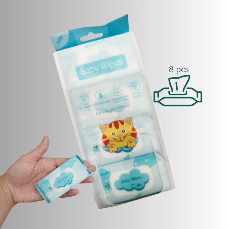 Servetele umede Muzilin, set 8 bucati