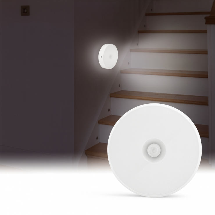 Lampa cu senzor de mișcare, pe magnet, 3 moduri de funcționare, USB
