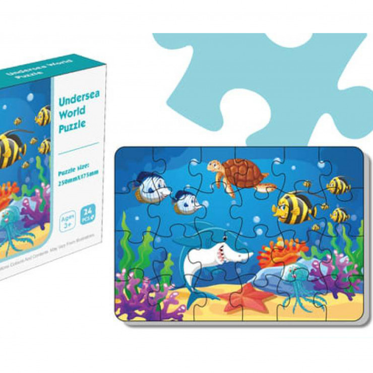 Puzzle Undersea World (lumea acvatica), 24piese, 3+
