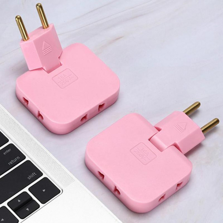 Adapter pentru priza pliabil, triplu, 10A — fotografia 4