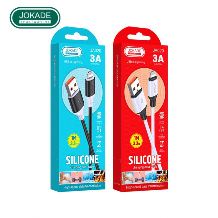 Cablu din silicon Lightning JA020-L 1m
