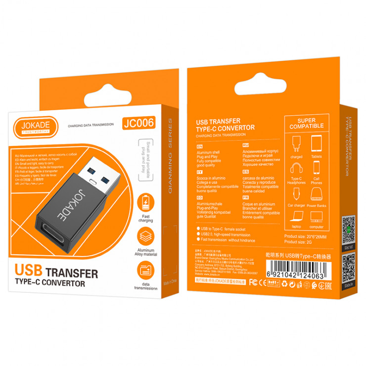 Converter USB-TypeC Jokade JC006 — fotografia 5