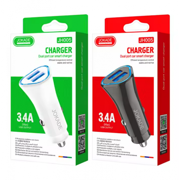 Adapter auto USB Car-Charger Dual JH005, 3,4A