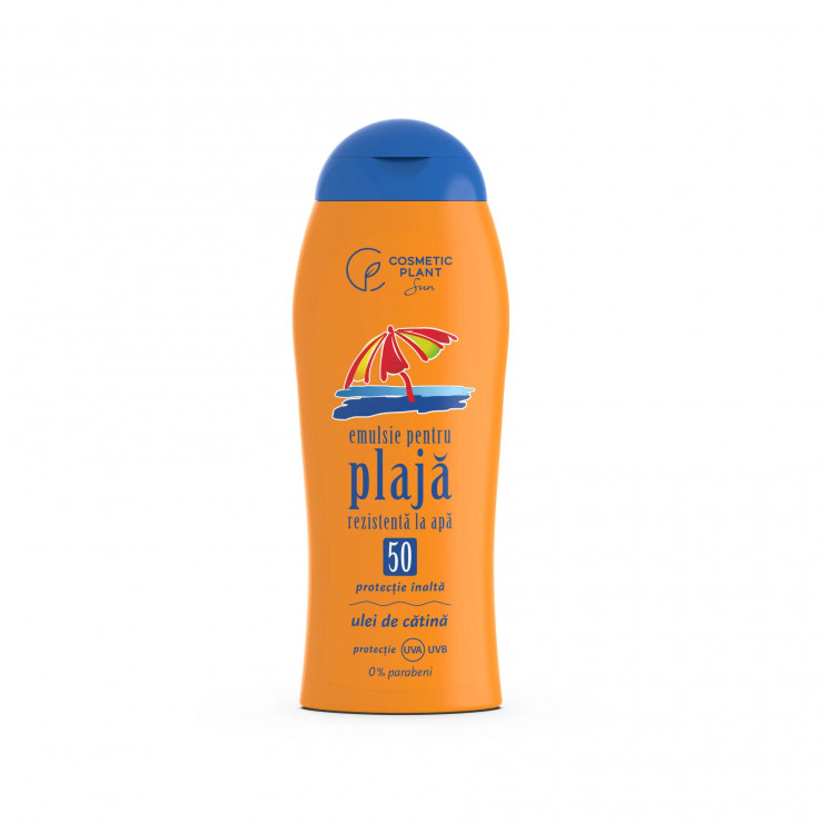 Emulsie plaja SPF 20 rezistenta la apa,Cosmetic Plant 200ml 0% parabeni