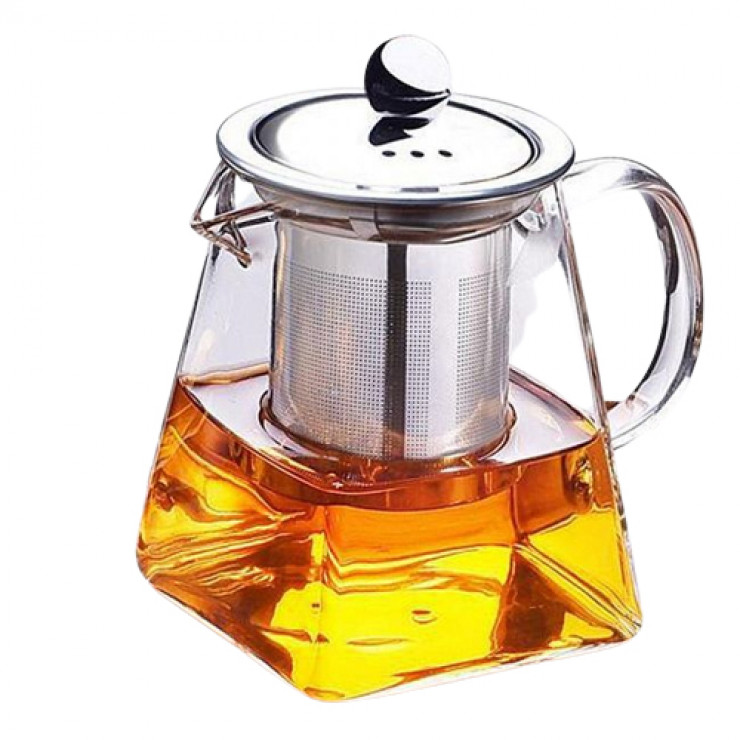 Ceainic cu infuzor U.TE, sticla, rezistent la foc, 550ml