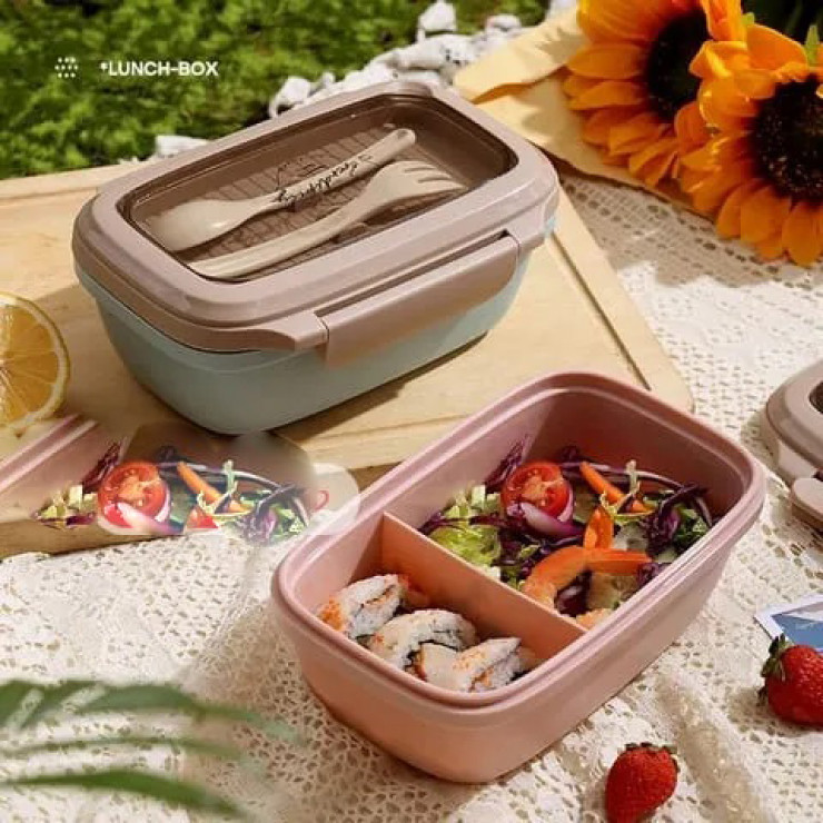 Caserola lunch-box cu furculiță și lingură Serendipity — fotografia 3