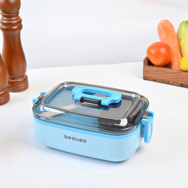 Caserola lunch-box cu furculiță Beduso — fotografia 4