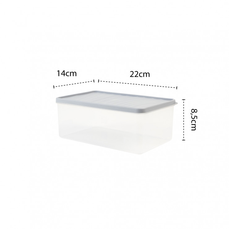 Caserola pentru congelare cu capac 2.1 L DecoBella