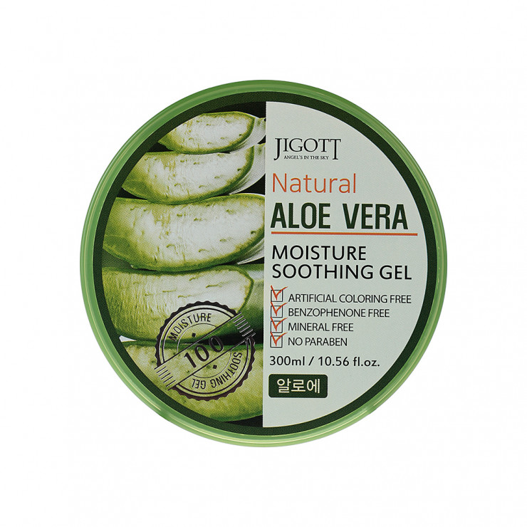 Jigott Gel hidratant cu extract Aloe Vera, pentru față si corp, 300 ml — fotografia 3