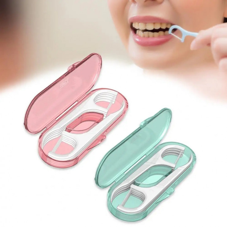 Ata dentara cu scobitoare, 10 buc/mini cuite