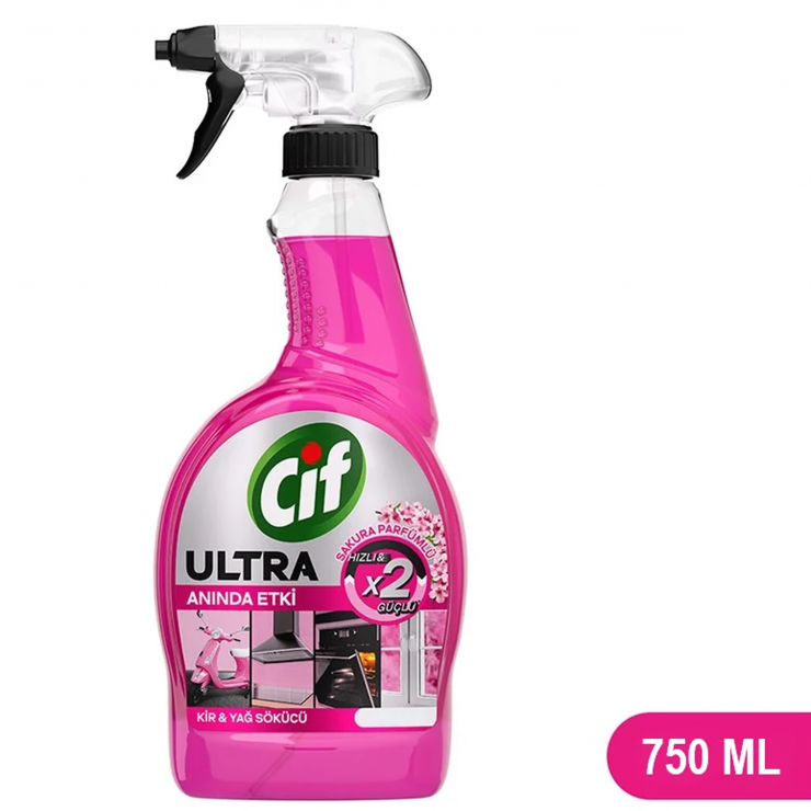Degresant universal spray pentru suprafete CIF Sakura 750 ml — fotografia 2