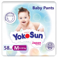 Scutece-chilotel pentru copii YokoSun Japan Quality (6 -10 kg), M, 58 buc