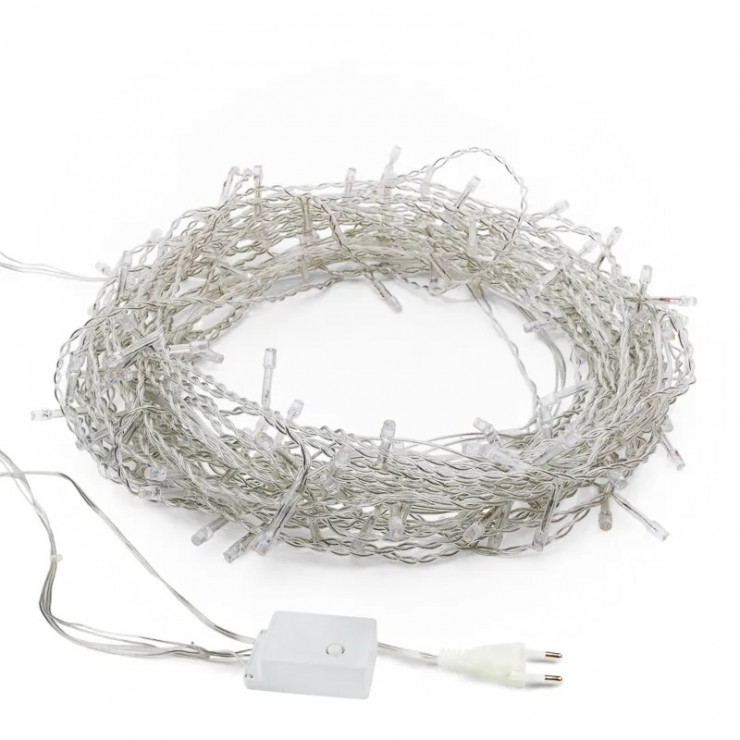 Ghirlanda, 10m, PVC, 100 becuri led, lumina multicolor — fotografia 2