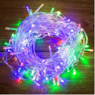 Ghirlanda, 10m, PVC, 100 becuri led, lumina multicolor