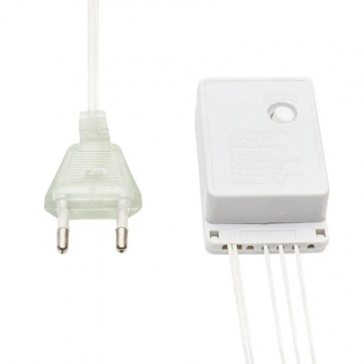 Ghirlanda, 10m, PVC, 100 becuri led, lumina multicolor — fotografia 3