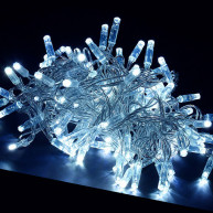 Ghirlanda, 16m, PVC, 200 becuri led, lumina rece alba