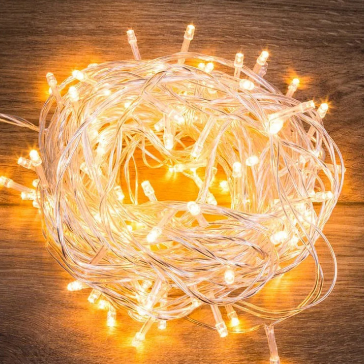 Ghirlanda, 200 lampi LED, lumina calda, 16 m