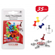 Pioneze ace panou pluta Kkyjia, colorata, 10x13x24 mm, 35 buc, S203-3