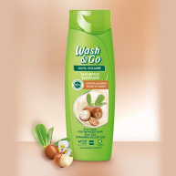 Sampon WASH&GO Shea Extract Damaged 360 ml