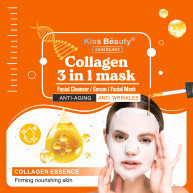Gel de curatare + ser + masca pentru fata Kiss Beauty, Collagen