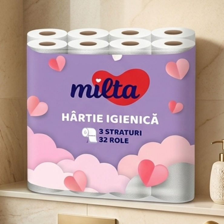 Hirtie igienica MILTA 32 role 3 str
