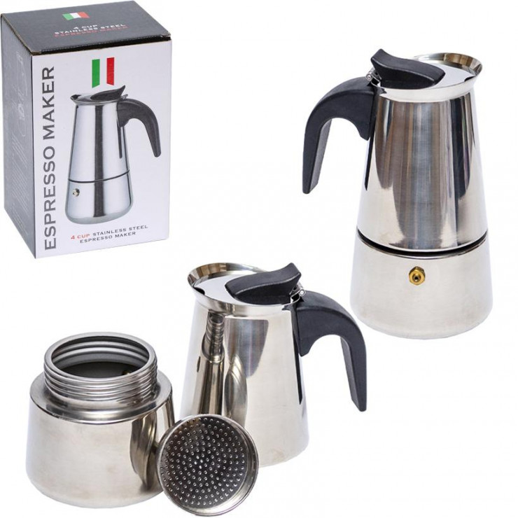 Ibric de cafea tip gheizer, 4 cani