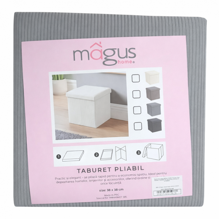 Bancheta moale, pliabila, Magus, 38x38 cm, MGS008 — fotografia 3