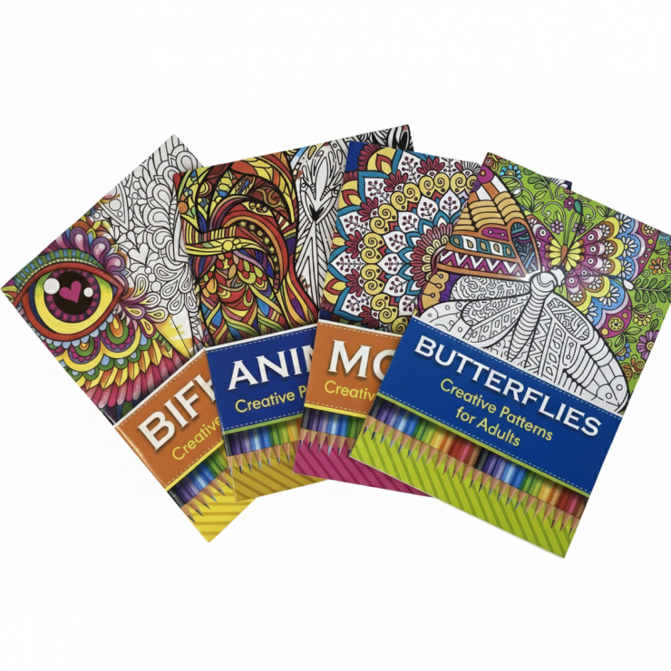 Caiet de colorat Animals Creative Patterns for Adults