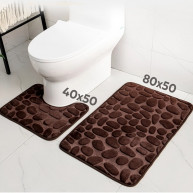 Covoras de baie si wc, Colorful, 2 piese