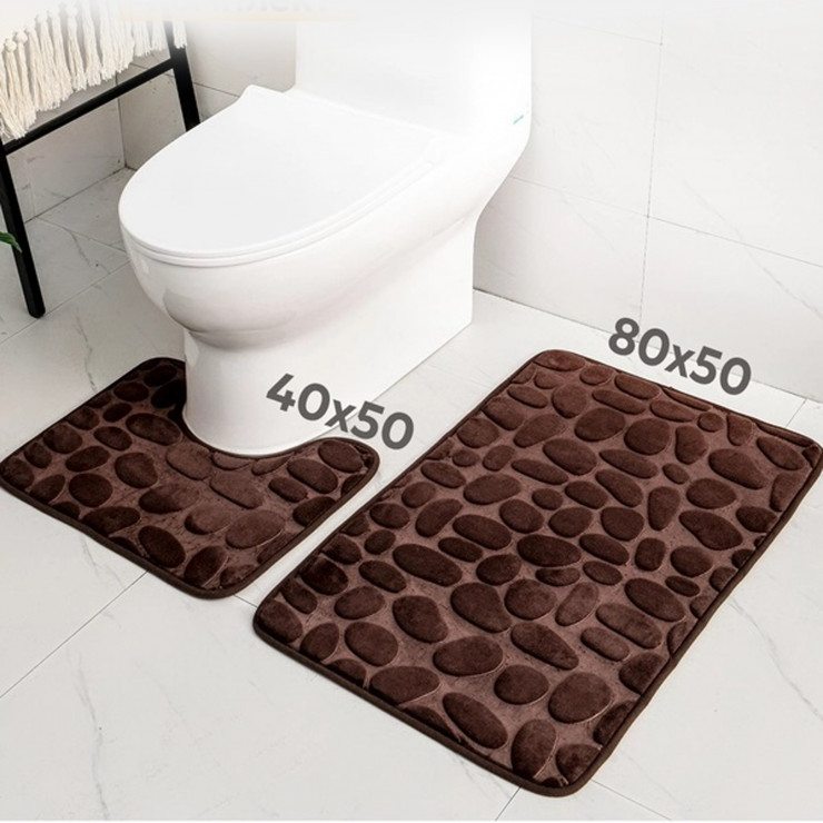 Covoras de baie si wc, Colorful, 2 piese