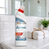 Solutie pentru curatare WC, Active Extra White, 750 ml