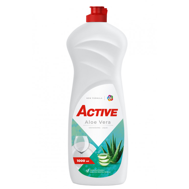 Solutie pentru spalat vase Active, Aloe Vera, 1000 ml