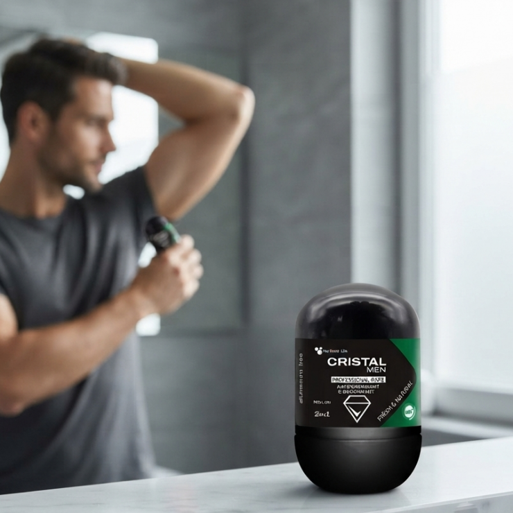Antiperspirant CRISTAL men, Fresh&Natural, 48h, For Better Life, 50 ml
