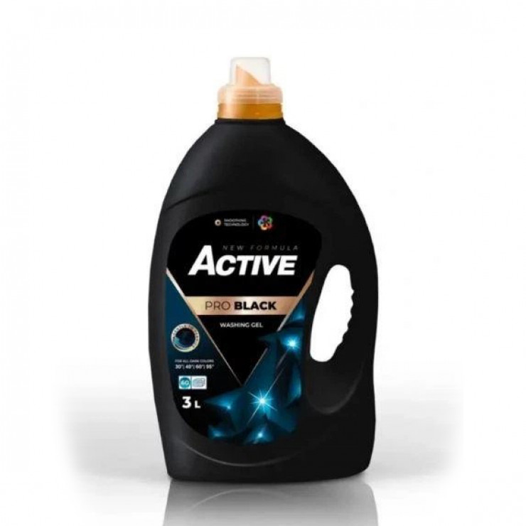 Gel Active PRO Black 3 L pentru rufe negre