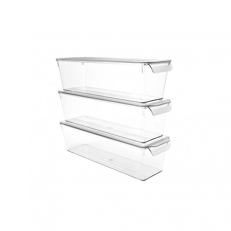 Organizator cu capac, pentru frigider DecoBella, Extra rezistent, 2 Litri — fotografia 5