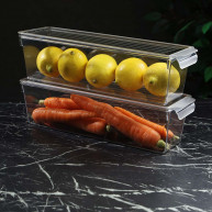 Organizator cu capac, pentru frigider DecoBella, Extra rezistent, 2 Litri
