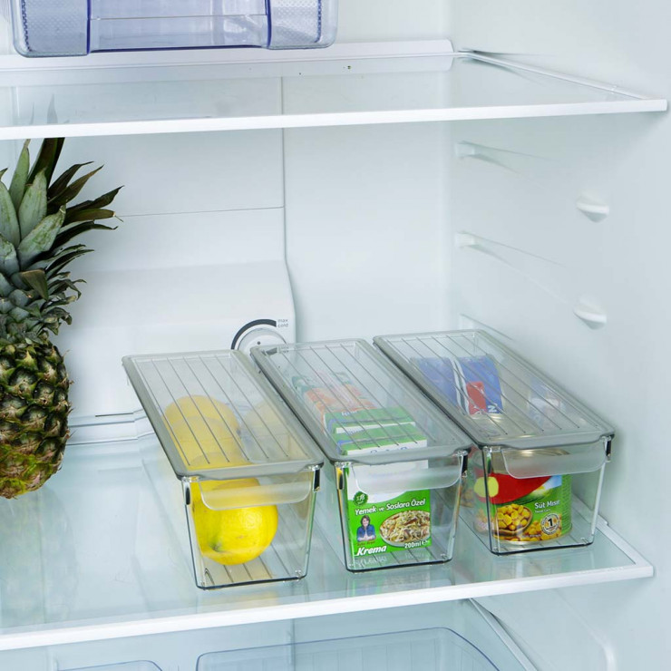 Organizator cu capac, pentru frigider DecoBella, Extra rezistent, 2 Litri — fotografia 6