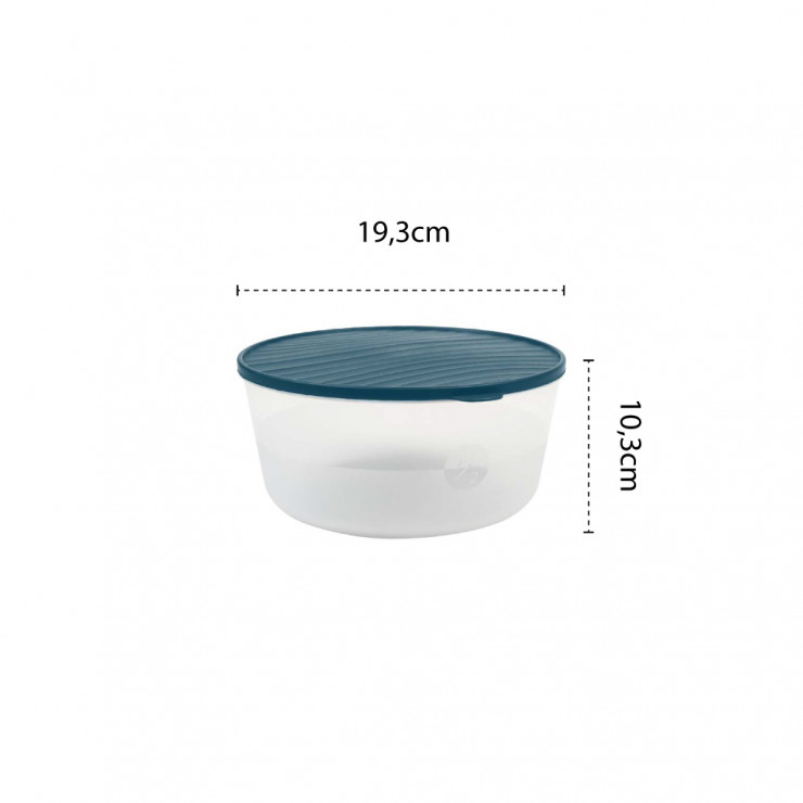 Set caserole DecoBella, rotunde, cu capac, 1 L, 1.5 L, 2 L — fotografia 2