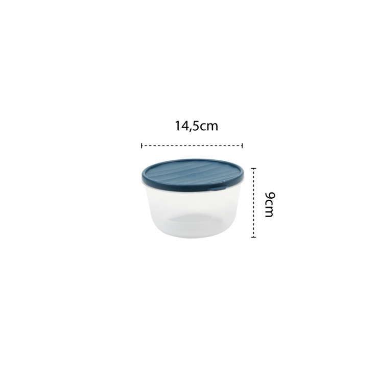 Set caserole DecoBella, rotunde, cu capac, 1 L, 1.5 L, 2 L — fotografia 4