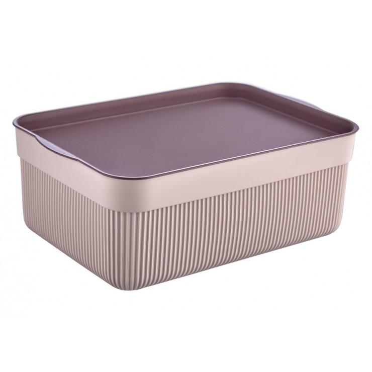 Organizator din plastic Voce, ALESTA, cu capac, 3 L