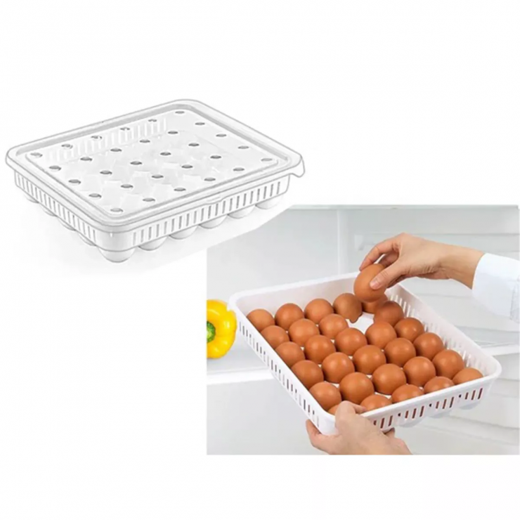Organizator pentru 30 oua Voce, cu capac