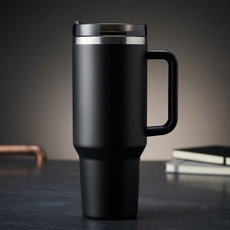 Cana termos, negru, 14.5 х 10 х 27 см, 1200 ml