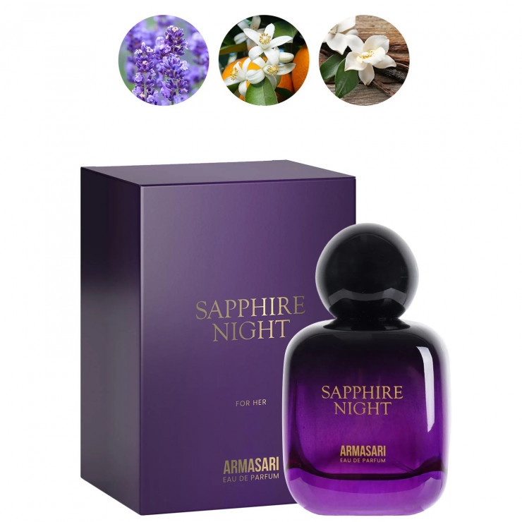 Apa de parfum Armasari, Sapphire Night, 100 ml