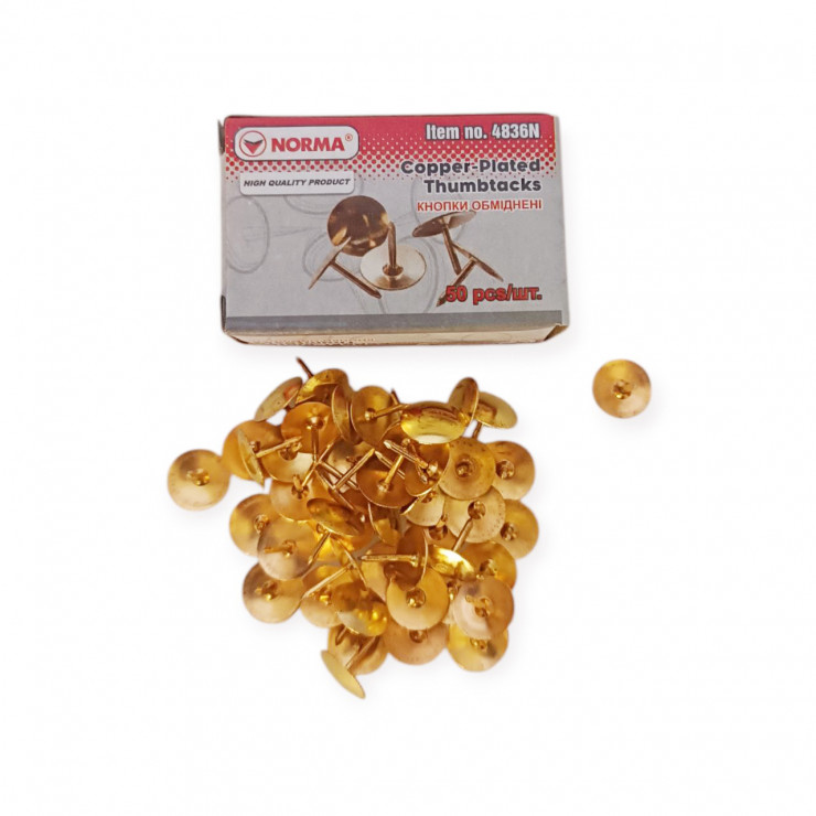 Pioneze Norma, auriш, 50buc, 4836
