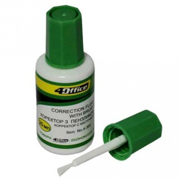 Corector 4OFFICE, cu pensula, 16 ml, 4-364