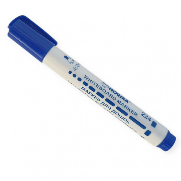 Marker pentru tabla NORMA, 3,5 mm, varf rotund, albastru, 224-06N