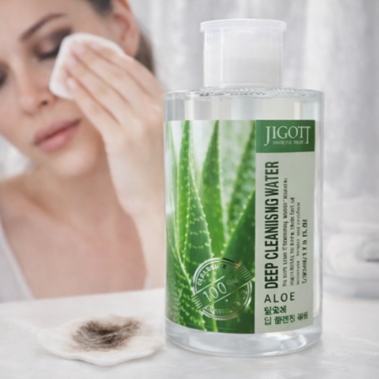 Apa micelara Jigott, cu extract de aloe, 530 ml